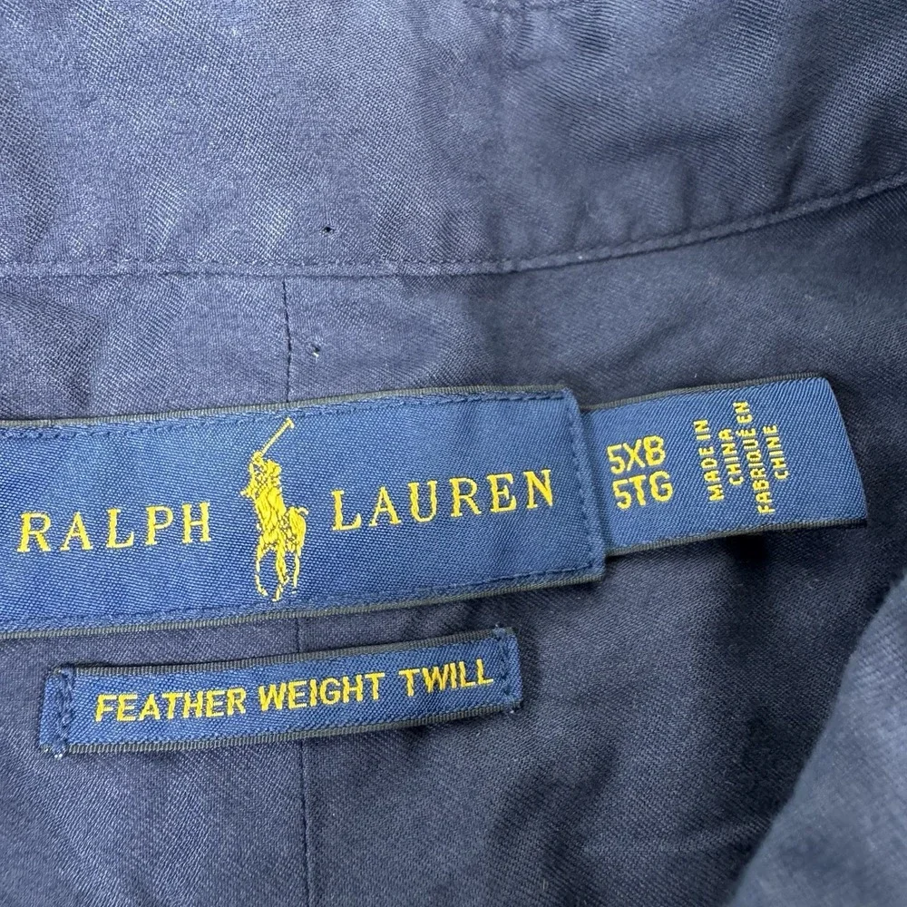 Polo Ralph Lauren Blue Featherweight Twill L/S Button Front Size 5XLB NWT